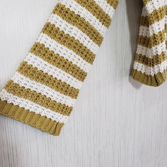 Adora super soft open knit striped slightly cropped sweater with wide sl… - Picture 4 of 7